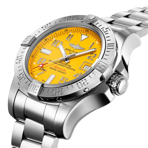 breitling avenger ii seawolf yellow actor|breitling avenger seawolf bracelet.